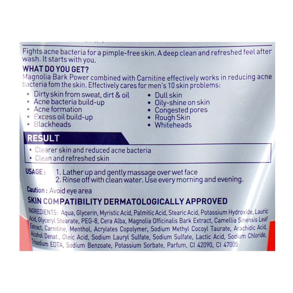 Nivea Men Acne Oil Clear Anti Acne Foam Face Wash 100g