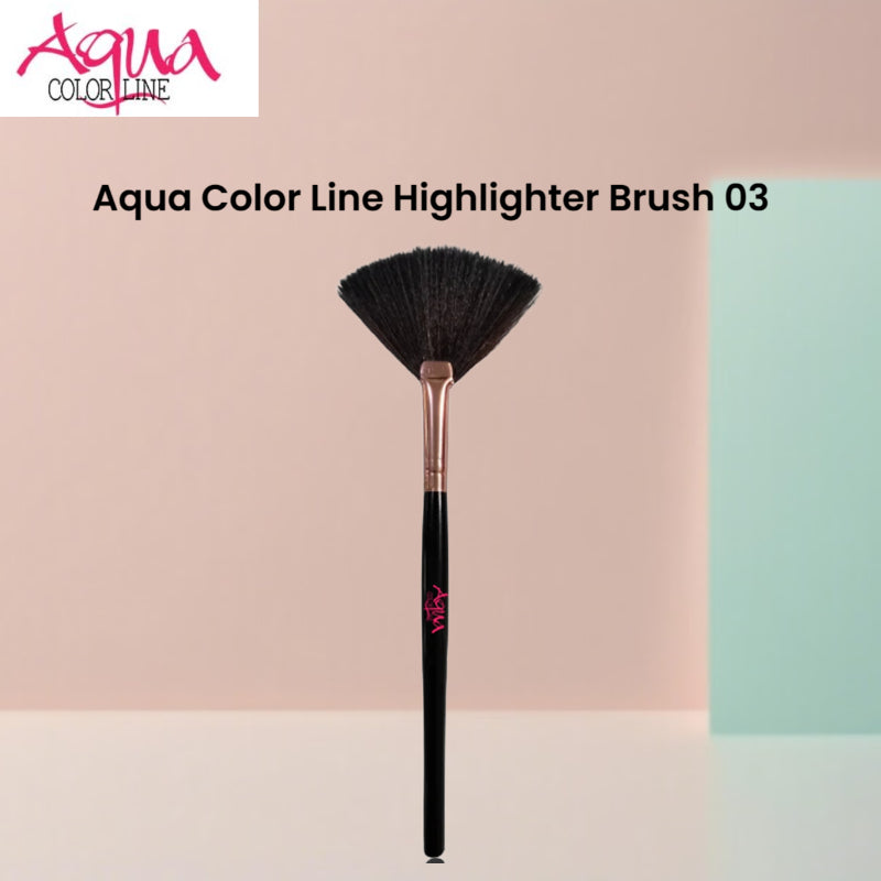Aqua Color Line Highlighter Brush 03