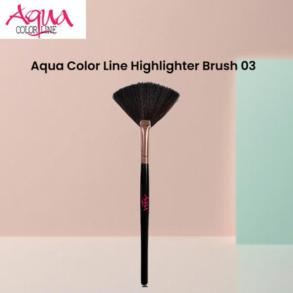 Aqua Color Line Highlighter Brush 03
