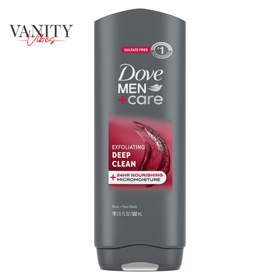 Dove Men+Care Body and Face Wash Body Wash for Men Exfoliating Deep Clean with 24-Hour Nourishing Micromoisture Technology 53
