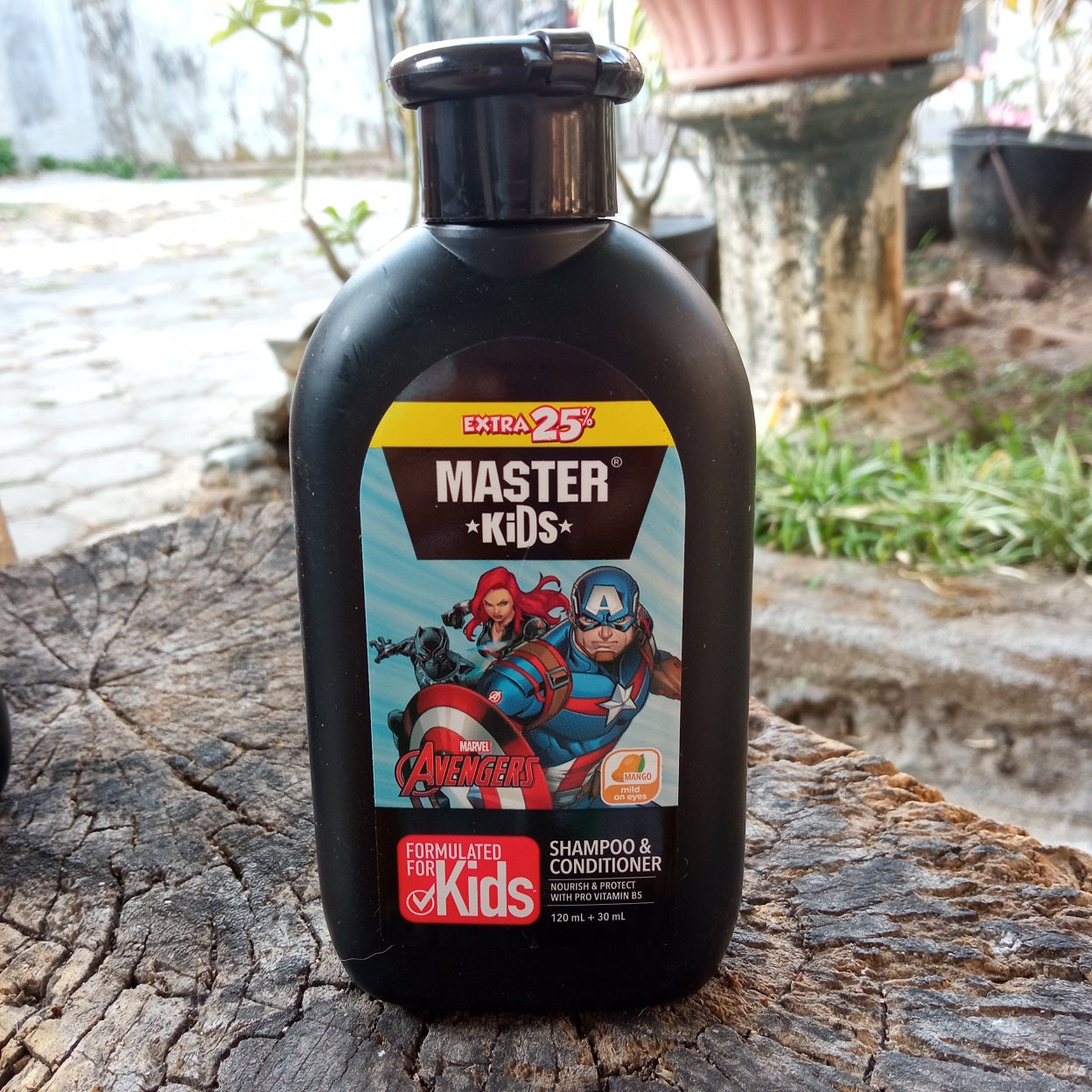 Master Kids Captain America 2-in-1 Shampoo & Conditioner 150ml - Gentle Kids Hair Care Formula for Soft Smooth Hair, Tear-Fre