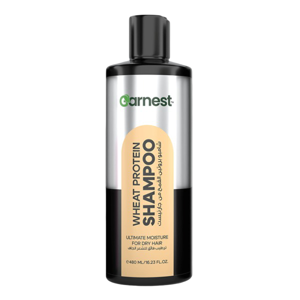 Garnier Garnest Wheat Protein Shampoo Ultimate Moisture for Dry Hair 480ml - Deep Hydration & Nourishing Care for Soft, Smoot