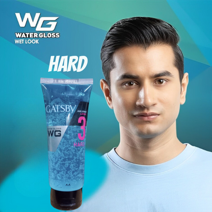 Gatsby Water Gloss Level 3 Hard Hair Gel 100g