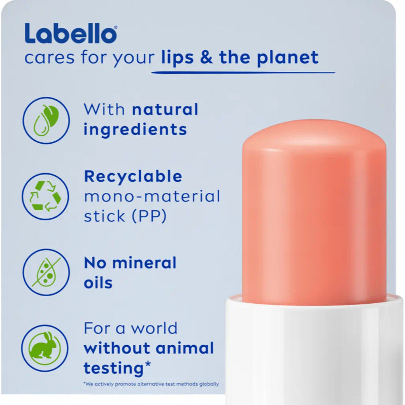 Labello 24H+ Moisture Peach Shine Lip Balm 4.8g