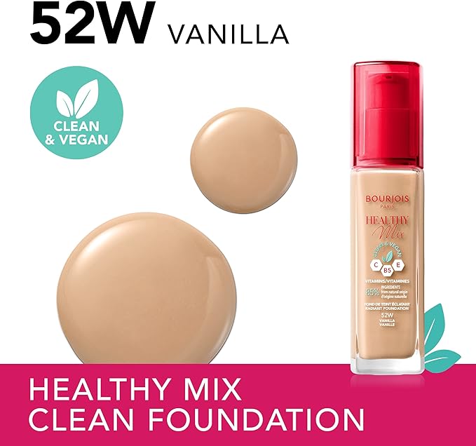Bourjois Healthy Mix Clean & Vegan Foundation 52W Vanilla