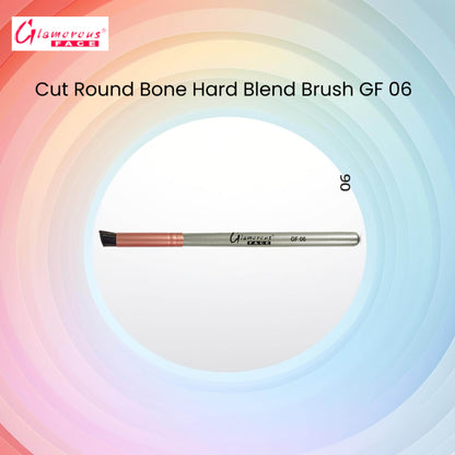 Glamorous Face Cut Round Bone Hard Blend Brush GF 06