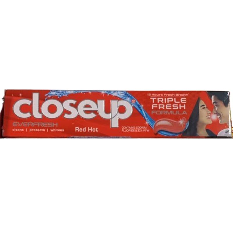 Closeup Everfresh+ Red Hot Toothpaste 160g / 123ml 12-Hour Fresh Breath Triple Fresh Formula