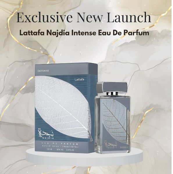 Lattafa Najdia Intense Eau de Parfum 100ml - Long Lasting Fresh Spicy Fragrance for Men
