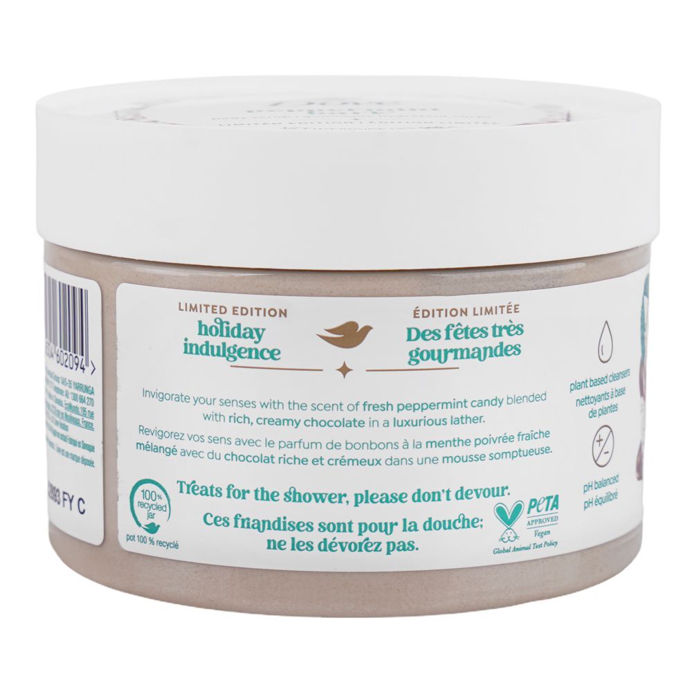Dove Peppermint Bark Body Scrub Limited Edition 298g – Deep Exfoliating Body Scrub for Smooth Soft Skin, Dead Skin Removal, N