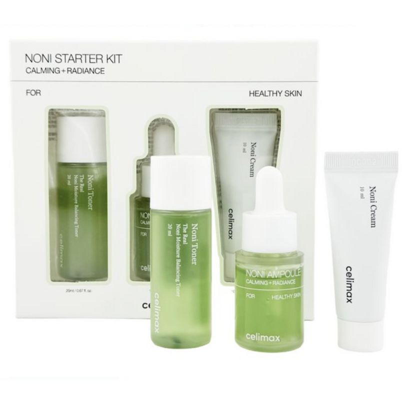 Celimax Noni Starter Kit Calming & Radiance Skincare Set Healthy Glowing Skin Care (K Beauty)