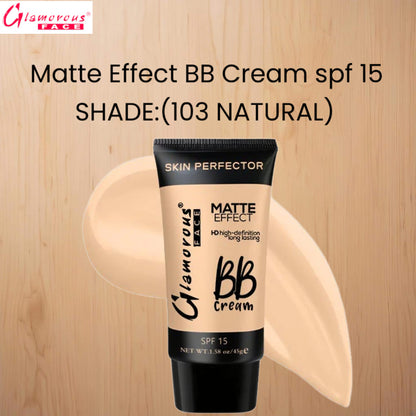 Glamorous Face Matte Effect BB Cream spf 15 (Shade:103 Natural)
