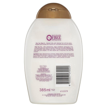 OGX Damage Remedy + Coconut Miracle Oil Conditioner Sulfate Free 385ml
