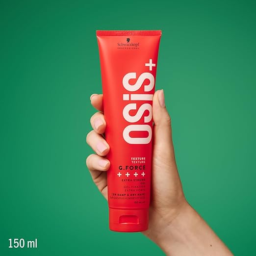 Schwarzkopf Osis+ G. Force Strong Hold Gel 150ml Long-Lasting Styling & Firm Hold