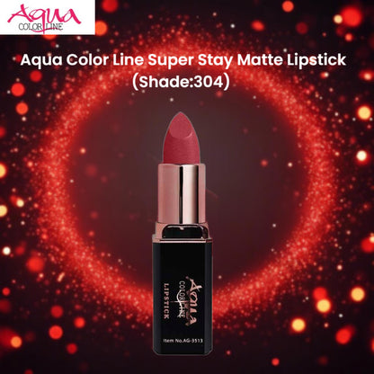 Aqua Color Line Super Stay Matte Lipstick (Shade:304)
