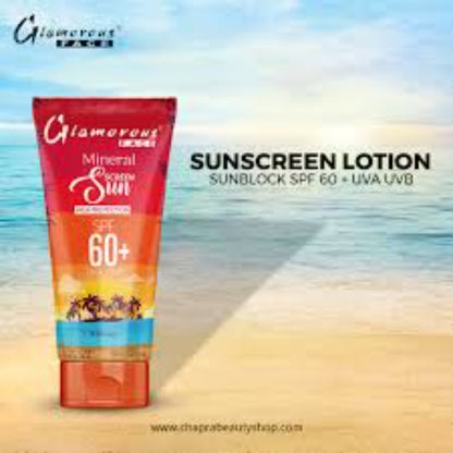 Glamorous Face Sunscreen Lotion , Sunblock SPF 60+ UVA UVB 150ml