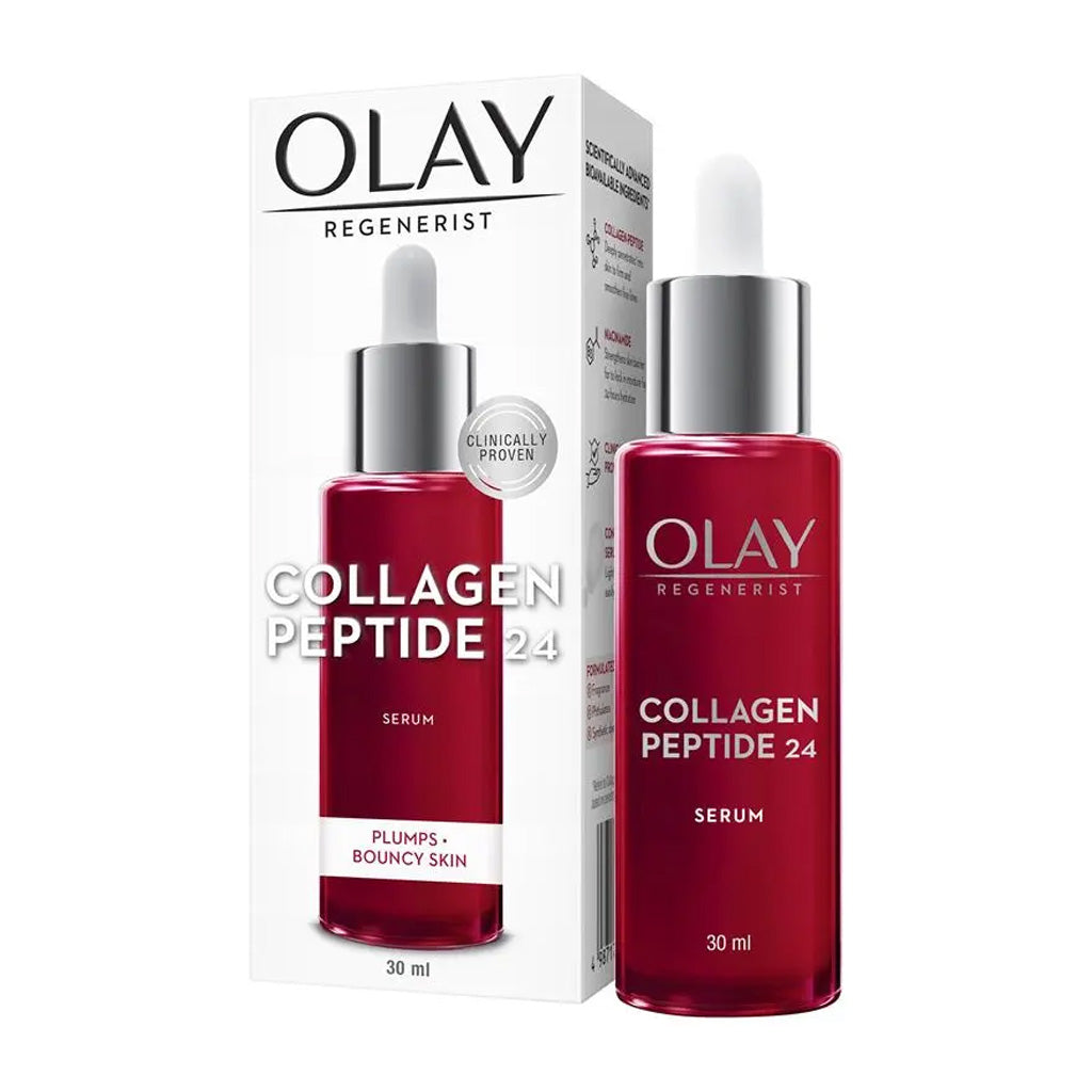 Olay Regenerist Peptide 24 Collagen Peptide Serum 30ml – Plumps Skin & Boosts Bouncy, Youthful Look