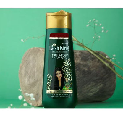 Emami Kesh King Herbal Shampoo 200ml - Ayurvedic Anti Hair Fall Shampoo for Strong Hair Growth, Dandruff Control & Healthy Sc