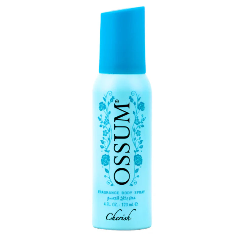 Ossum Cherish Body Spray for Women 120ml - Long Lasting Soft Floral Sweet Fragrance Deodorant Perfume Body Mist for Daily Use