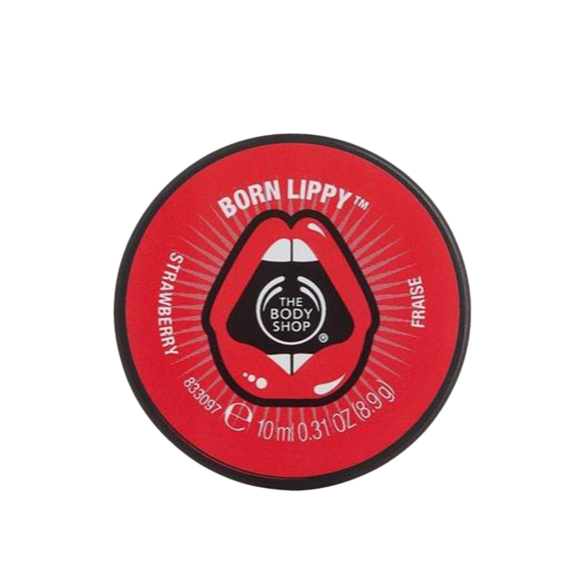 The Body Shop Born Lippy Lip Balm Pot Strawberry