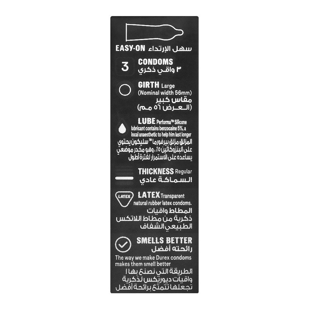 INNO Durex Condoms Extended Pleasure 3 Pieces