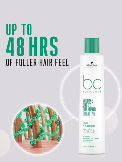 Schwarzkopf BC Bonacure Volume Boost Creatine Shampoo 250ml Thickening & Volumizing Hair