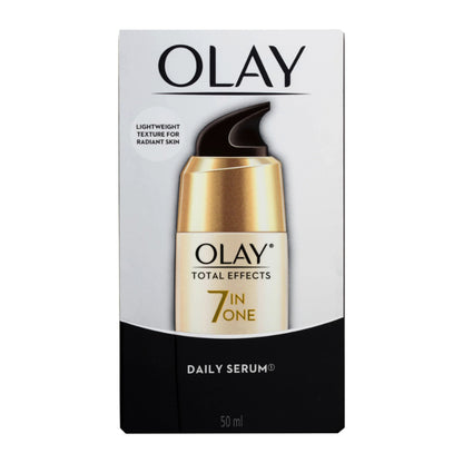 Olay Total Effects 7-in-1 Daily Serum 50ml – Lightweight Texture for Radiant, Healthy-Looking Skin