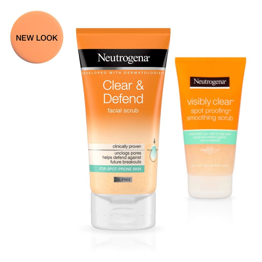 Neutrogena Spot Controlling Facial Scrub, For Stubborn Spots, 150ml