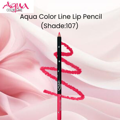 Aqua Color Line Lip Pencil (Shade:107)