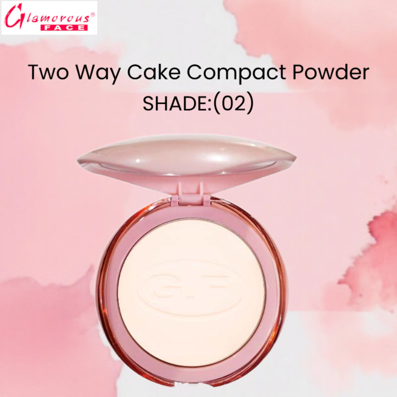 Glamorous Face Two Way Cake Compact Powder (Shade:02)
