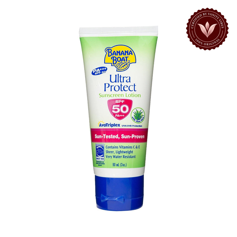 Banana Boat Ultra Protect Aloe SPF 50 Sunscreen Lotion 90ml — main image