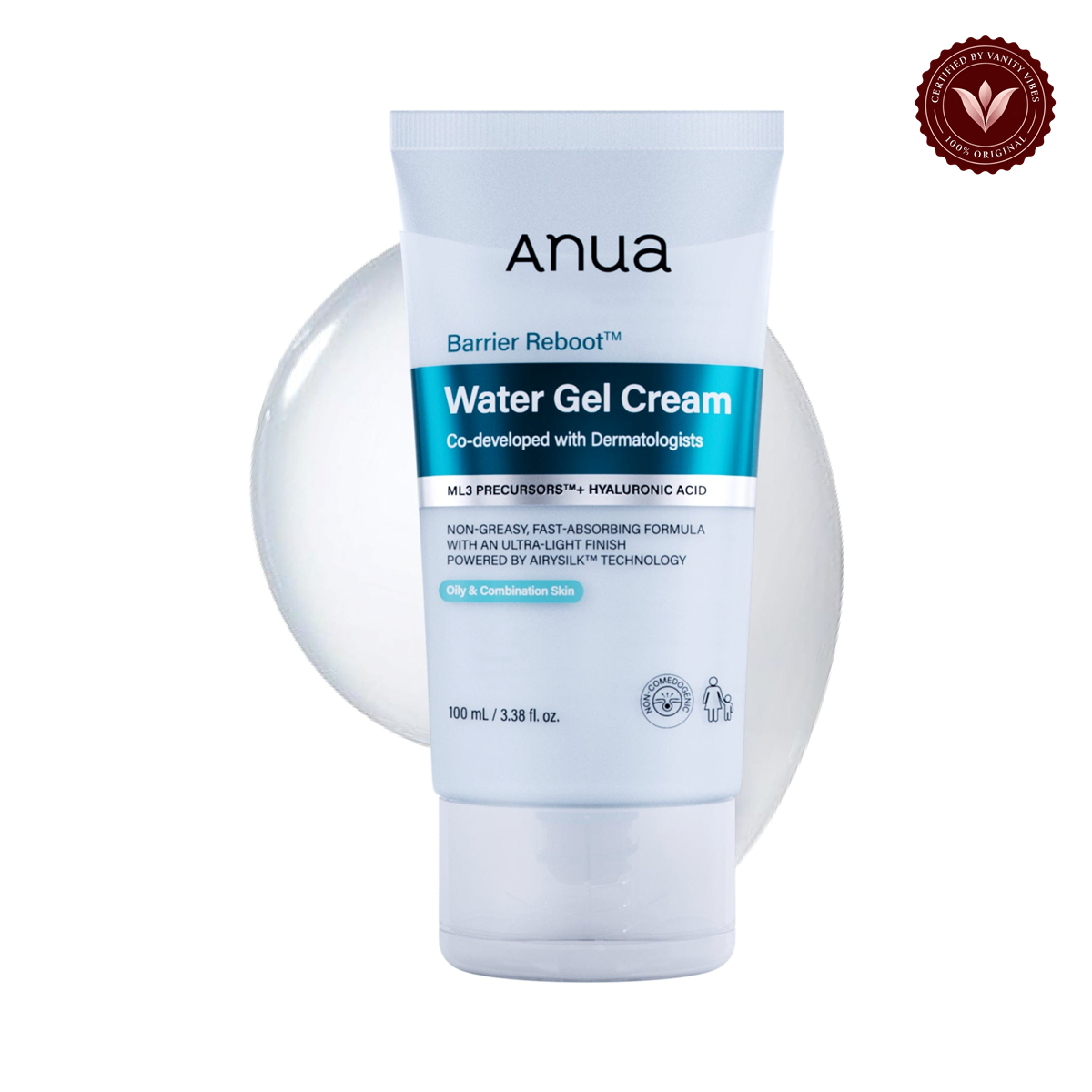 Anua Barrier Reboot Water Gel Cream 100ml — front product image