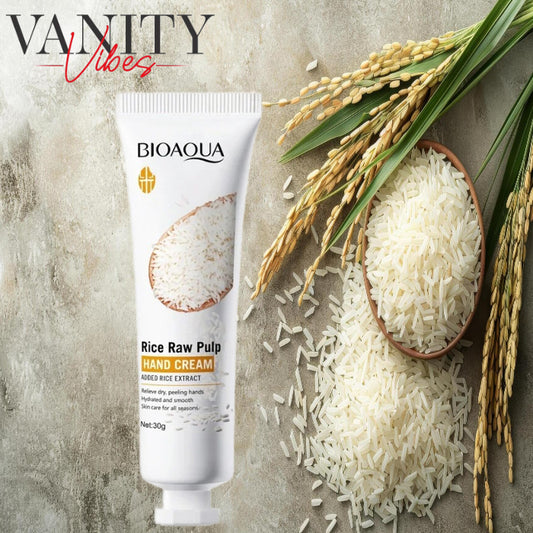 BIOAQUA Rice Raw Pulp Moisturizing Hand Cream 30g