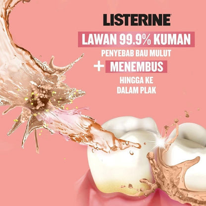 Listerine Sakura & Peach Antiseptic Mouthwash 250ml Fresh Breath & Germ Protection