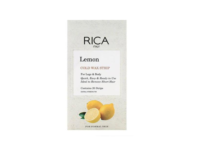 Rica Lemon Cold Wax Strip 20s For Nomal Skin