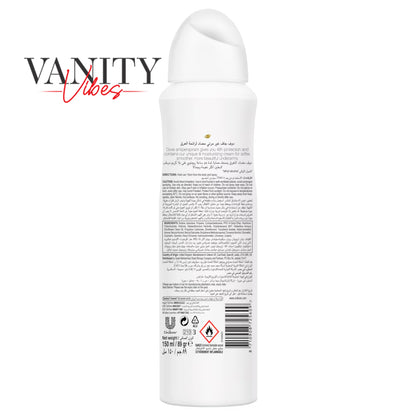 Dove Invisible Dry Violet & White Freesia Scent Anti-Perspirant Deodorant Spray, for Women- Vegan- 150ml