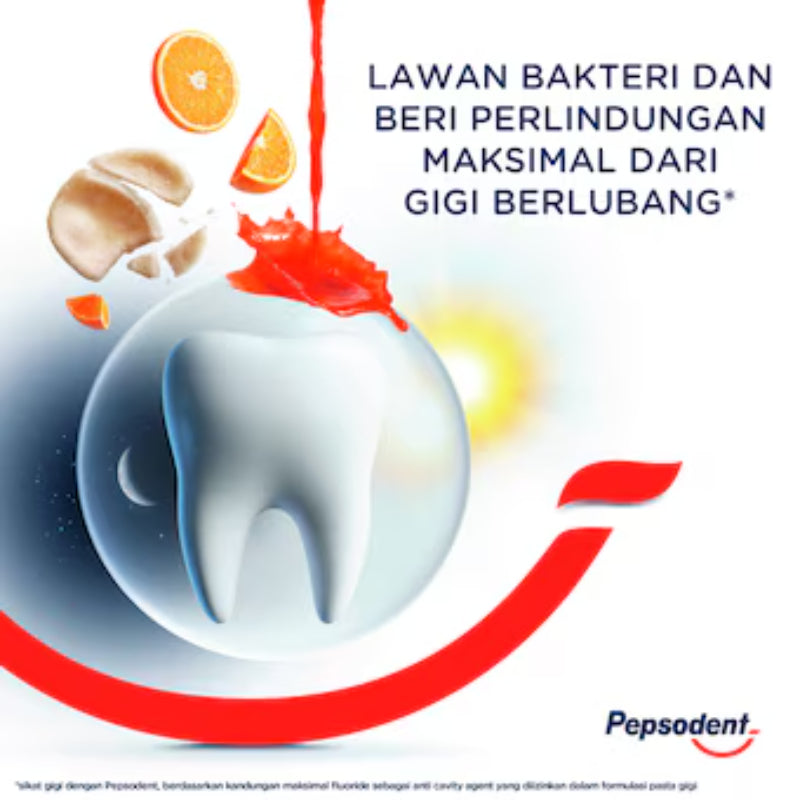 Pepsodent Anti-Cavity Toothpaste 75g 10× Stronger Teeth Protection Formula