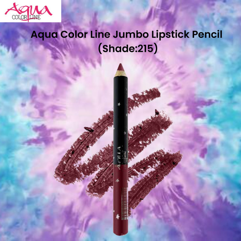 Aqua Color Line Jumbo Lipstick Pencil (Shade:215)