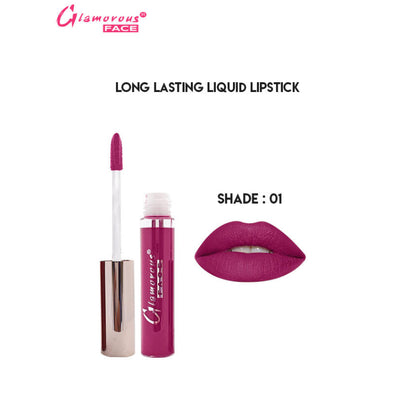 Glamorous Face Long Lasting Liquid Lipstick (shade 01)