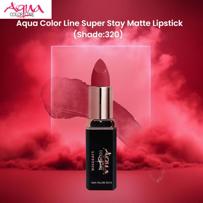Aqua Color Line Super Stay Matte Lipstick (Shade:320)