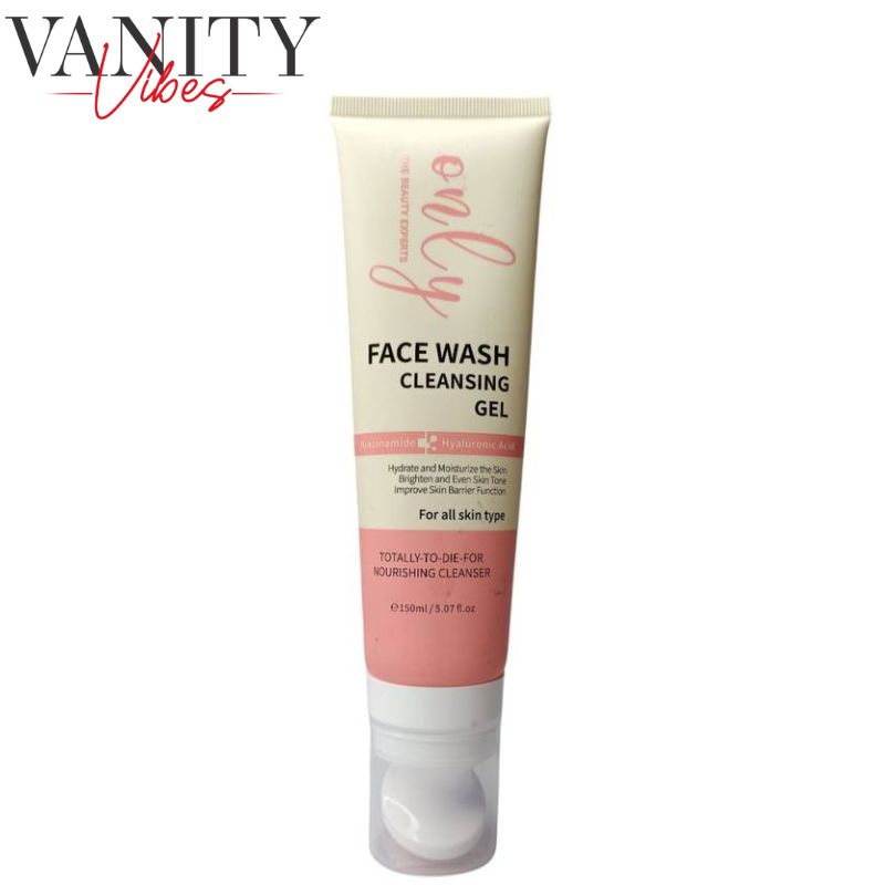 Only The Beauty Experts Face Wash Cleansing Gel with Niacinamide & Hyaluronic Acid 150ml Hydrating & Brightening Cleanser