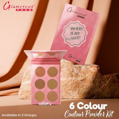 Glamorous Face 6 Color Contour Powder Kit (Group A)