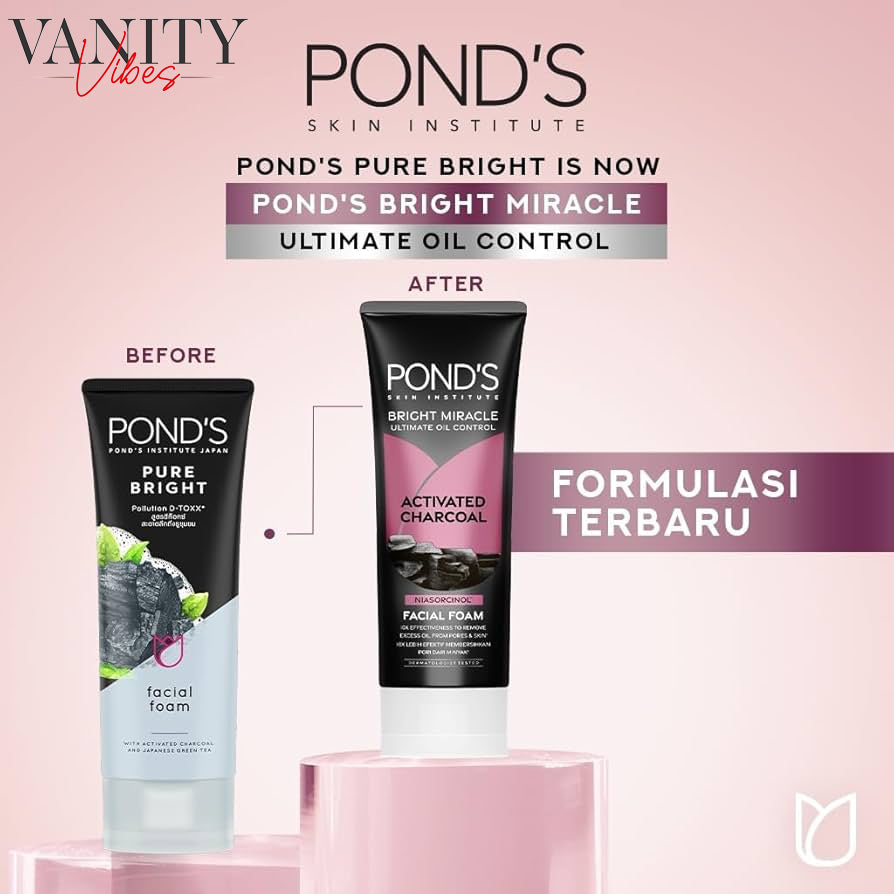 PONDS Pond’s Pure Bright Pollutions D-Toxx Facial Foam 100g