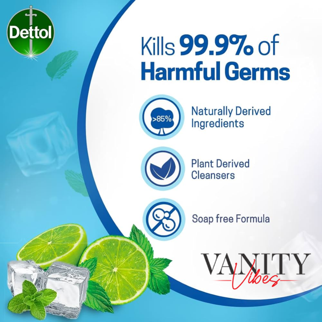 Dettol Cool Liquid Hand Wash 250ml - Anti-Bacterial Daily Hand Cleaner