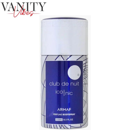 Armaf Club De Nuit Iconic Perfumed Body Spray 250ml Long-Lasting Bold & Masculine Fragrance