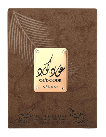 Asdaaf Oud Code Eau de Parfum, Fragrance for Men & Women 100ml