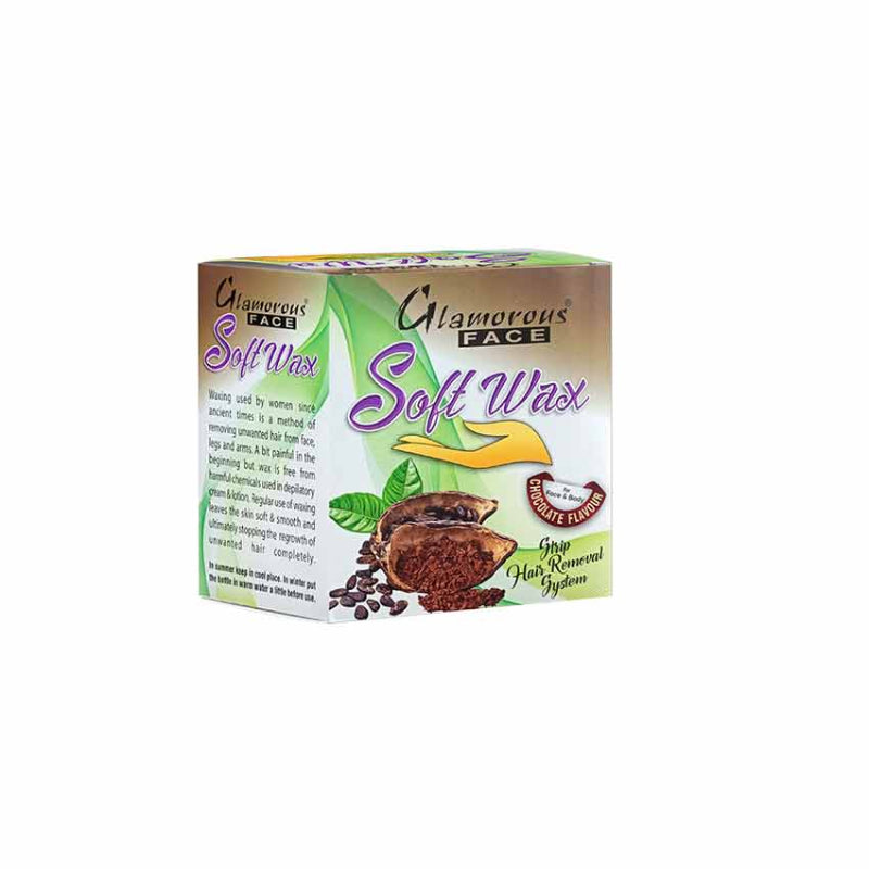 Glamorous Face Soft Wax 125 gm (Chocolate)