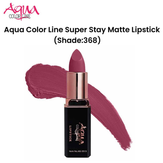 Aqua Color Line Super Stay Matte Lipstick (Shade:368)