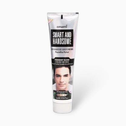 Emami Smart and Handsome Advanced Grooming Radiant Glow Cream 25g for Men - Instant Brightening Skin Cream for Even Tone, Fre
