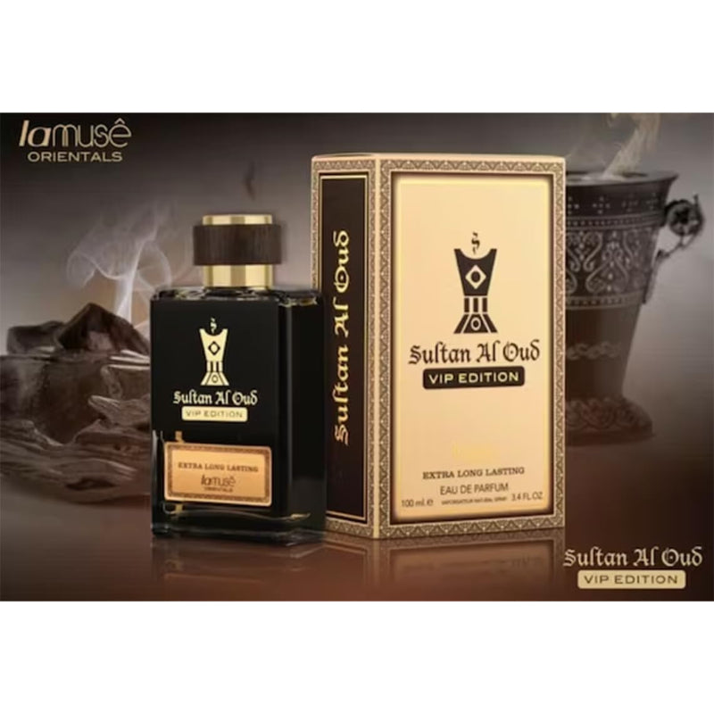 LA MUSE Sultan Al Oud VIP Edition by Lamuse Eau de Parfum 100ml (Luxury & Intense Oud Fragrance)