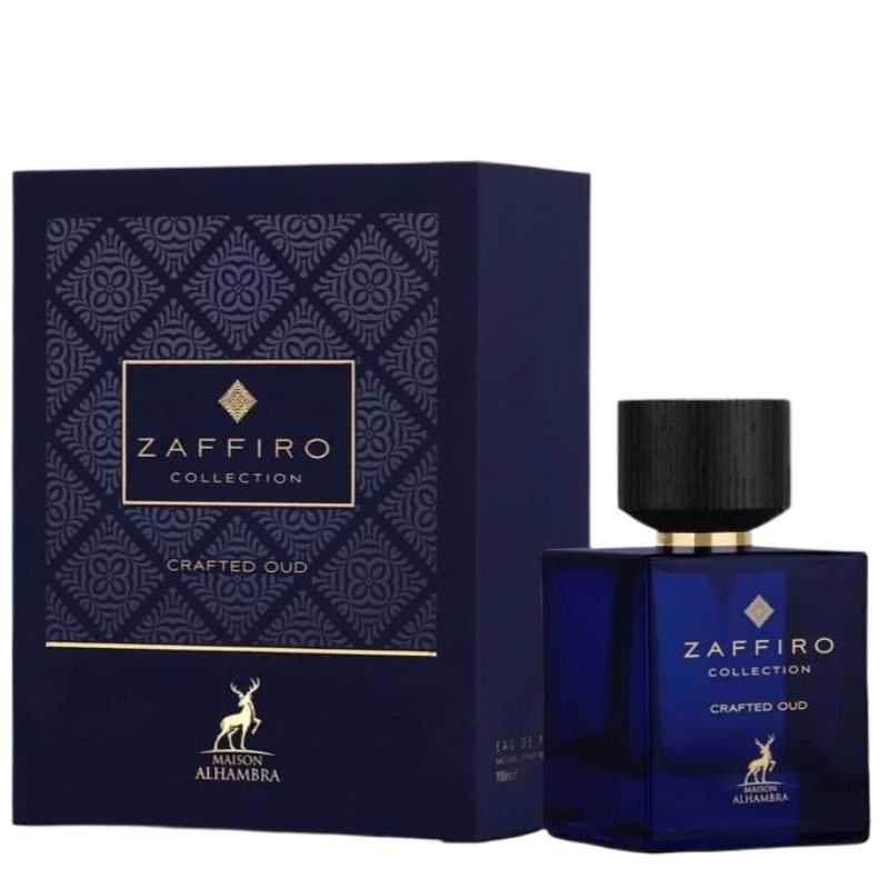 Zaffiro Collection Crafted Oud Eau De Parfum 100ml by Maison Alhambra Long-Lasting Rich & Luxurious Fragrance